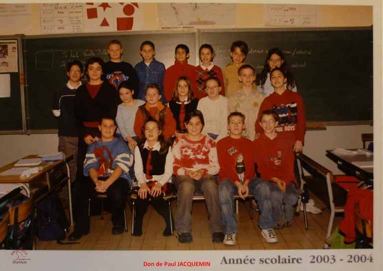 Keumiée : école communale photo de classe