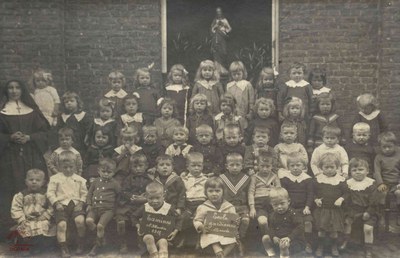Tamines Ecole Saint Martin : photo de classe 1917