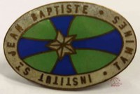 Tamines : Institut Saint Jean-Baptiste : insigne métallique émaillé