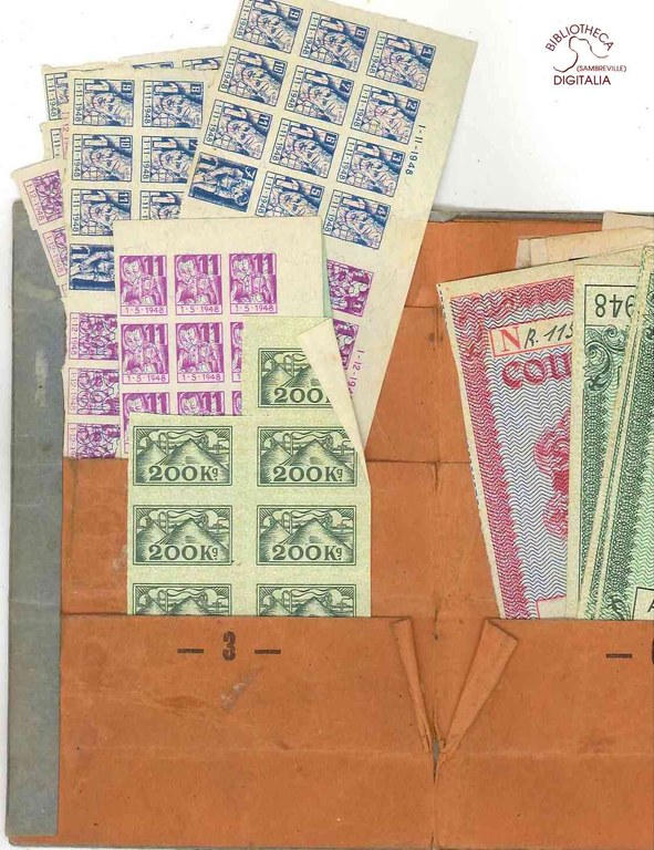 Divers timbres de ravitaillement