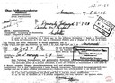 Document officiel d'Obligation de travail au nom d'Edmond DEMONTY (8 février 1943)