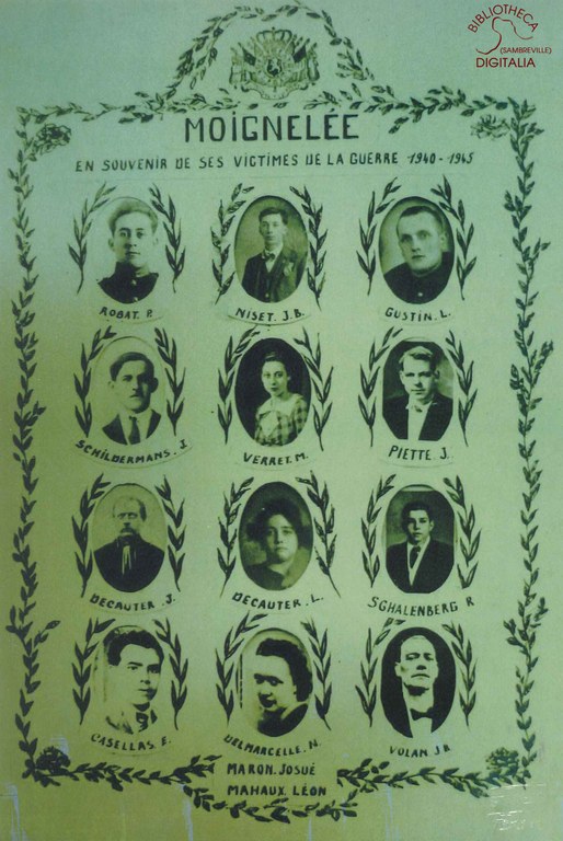 Moignelée. En souvenir de ses victimes de la Guerre 1940- 1945