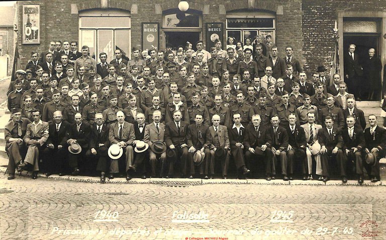 1940 Falisolle 1945. Prisonniers déportés et de otages. Souvenir du goûter de 29 juillet 1945