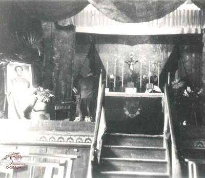 Eglise provoisoire en la salle St-Joseph durant la guerre