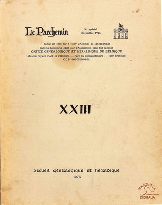 Les Ascendants du Chevalier Ado Malevez, descendant des lignages de Bruxelles, in Revue "Le Parchemin", XXIII