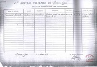 Hôpital militaire de Beveren-sur-Yser/Etat de mutation des officiers pour Fernand FERNEMONT, capitaine en second