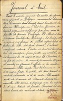Journal d'Exil, document manuscrit rédigé par Emile COLLETTE