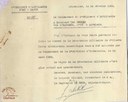Missive  de l'Etat-Major du 6e Regiment d'artillerie adressée à Monsieur VAN ESPEN, résidant à Auvelais, lui annonçant que le brevet de la Décoration Militaire de 2e classe lui a été accordé