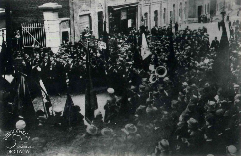 Cérémonie patriotique du 7 septembre 1919 en l'honneur des Combattants d'Auvelais.