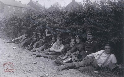 Soldats allemands à Tamines