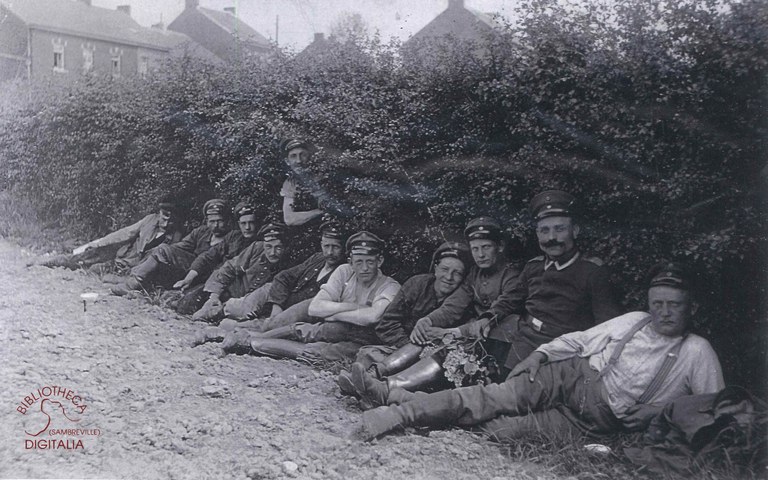 Soldats allemands à Tamines