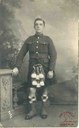 Soldat allié écossais en garnison à Auvelais en 1918-1919