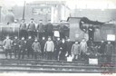 Le personnel allemand de la gare de Tamines, en 1914