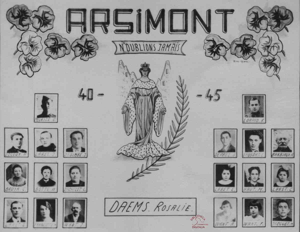 Arsimont : n'oublions jamais 1940 -1945 — Sambreville bibliotheca