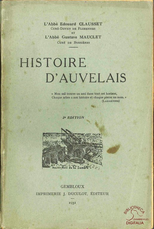 Histoire d'Auvelais