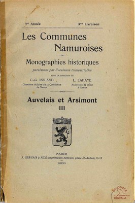Les Communes Namuroises. Auvelais et Arsimont III