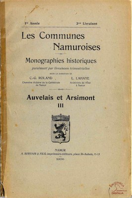 Les Communes Namuroises. Auvelais et Arsimont III