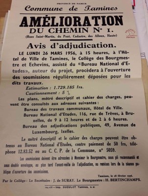 Affiche : amélioration du chemin n°1