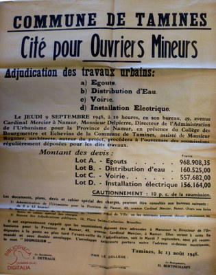 Tamines : Cité pour ouvriers mineurs