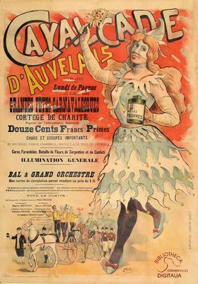 Affiche de la Cavalcade d'Auvelais de 1898