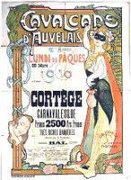 Affiche de la Cavalcade d'Auvelais de 1910