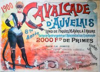 Affiche de la Cavalcade d'Auvelais de 1900