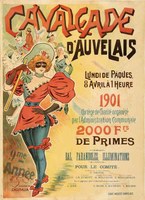 Affiche de la Cavalcade d'Auvelais de 1901