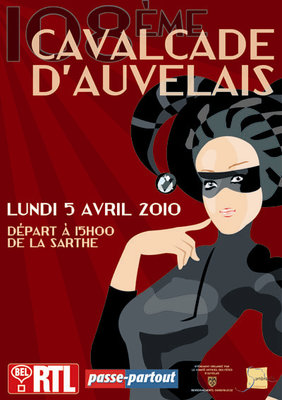Cavalcade d'Auvelais Affiche de 1956