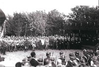 Auvelais : inauguration du cimetière des français et du Phare breton en 1934