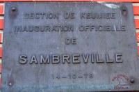 Plaque de l'inauguration officielle de la section de Keumiée, le 14 octobre 1978