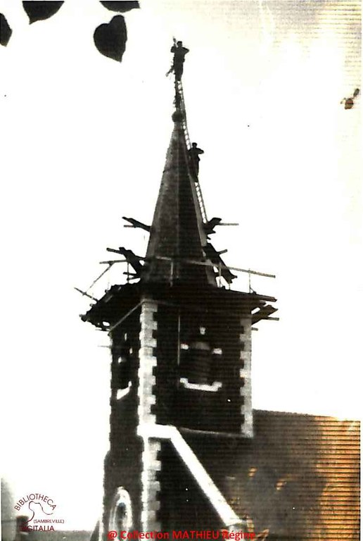 Falisolle : réfection du clocher de l'Eglise