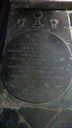 Moignelée : pierre tombale du révérend curé : Joseph MANNIETTE  (au sol à l'intérieur de l'Eglise)