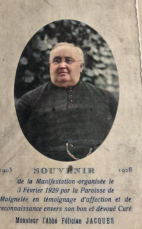 Moignelée : Souvenir de manifestation organisée à la paroisse de Moignelée par l’abbé JACQUES Félicien