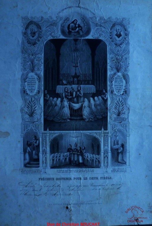 Souvenir de la premier communion de Adèle JEANTOT