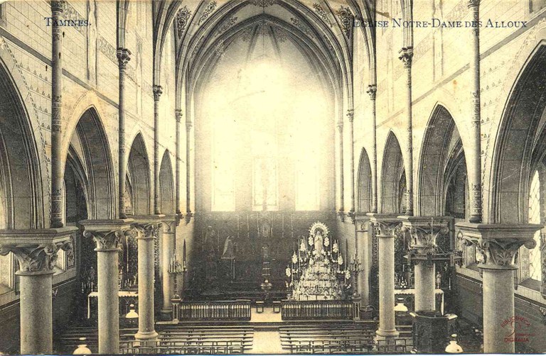 Tamines : intérieur de l'Eglise des Alloux