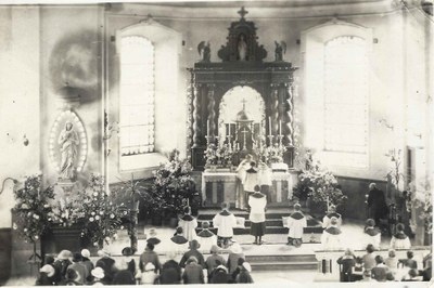 Tamines : intérieur de l'Eglise Saint Martin
