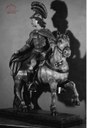 Tamines : Statue de Saint Martin sur son cheval (statue à voir dans l'église Saint Martin)