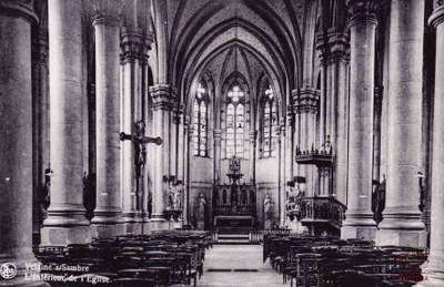 Velaine-sur-Sambre : intérieur de l'Eglise (ancienne église)