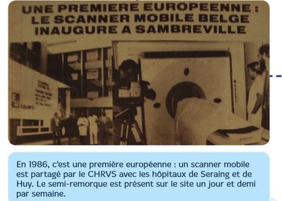 Auvelais : Centre hospitalier Régional Val de Sambre. Un scanner mobile inauguré à Sambreville