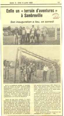 Tamines : "terrain d'aventure à Sambreville"