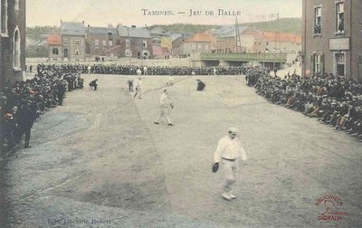 Tamines jeu de balle ( Place Saint Martin)