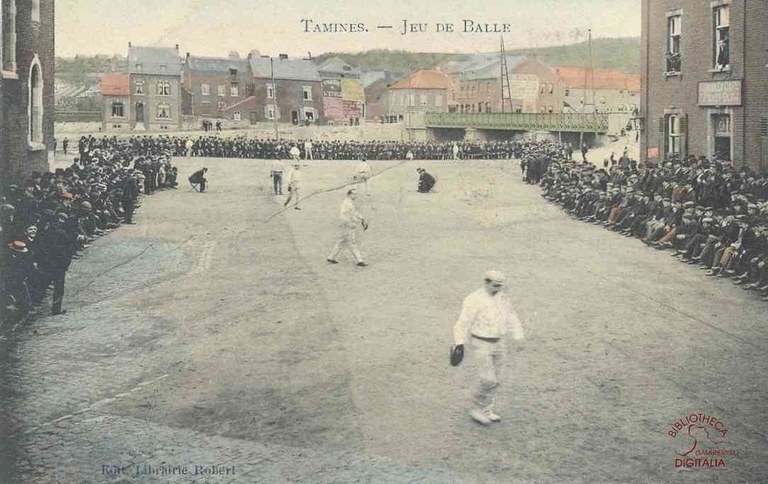 Tamines jeu de balle ( Place Saint Martin)