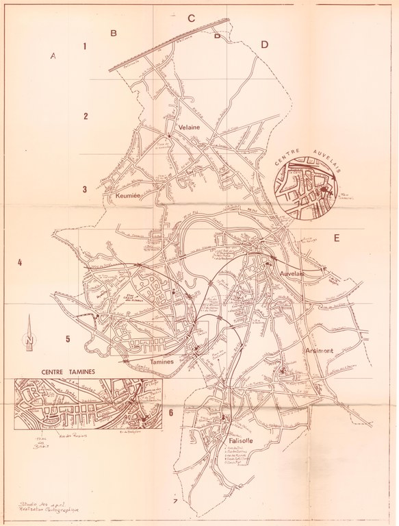 Sambreville : plan daté de 1977