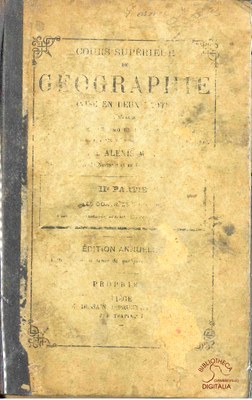 Cours supérieur de Géographie à l'usage de l'enseignement moyen supérieur. Ière partie : Géographie générale du globe. Géographie de la Belgique