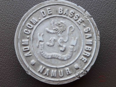 Cachet au nom de l'Administration communale de Basse-Sambre - Namur