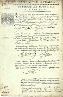Extrait mortuaire de HENIN François
