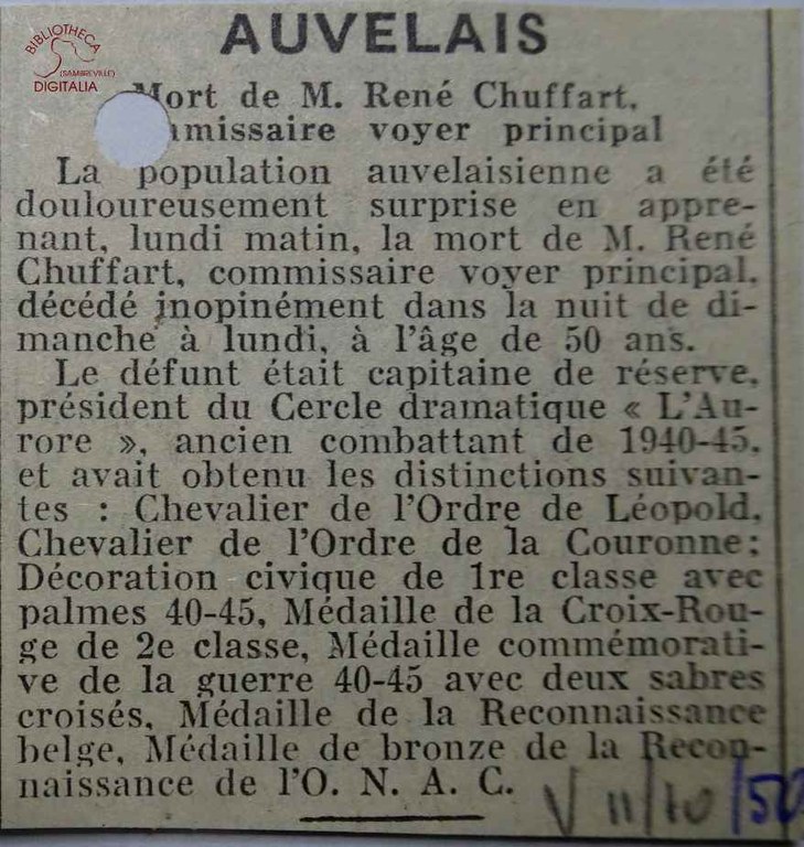 CHUFFART René (commissaire voyer principal)
