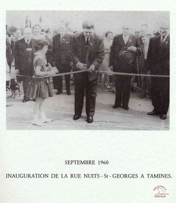 Tamines : inauguration de la rue Nuits-Saint-Georges