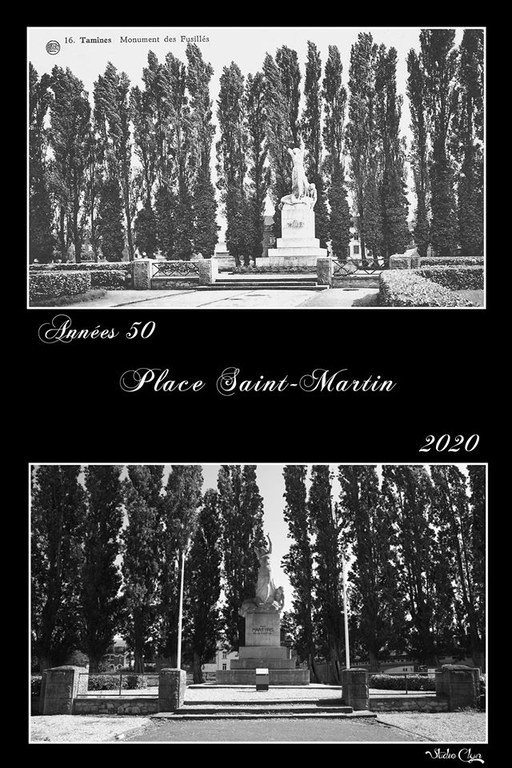 Tamines La place Saint Martin