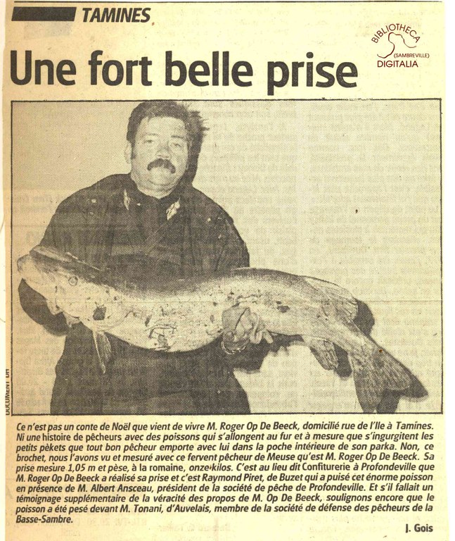 Tamines : "une fort belle prise"